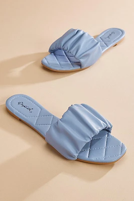 Ruched Band Slides