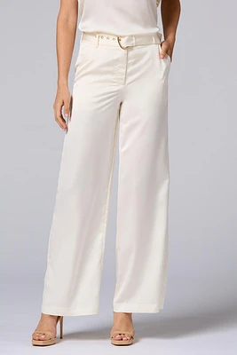 Caché Belted Satin Pants