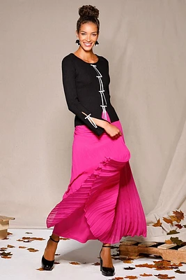 Pretty Pleats Maxi Skirt