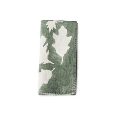 Linen Napkin, 18ʺ — Sage Oak Leaf | Linens | Simon Pearce