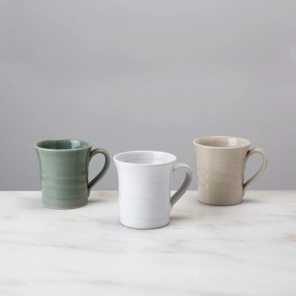 Belmont Mug — Dove | Mugs | Simon Pearce