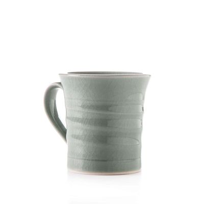 Belmont Mug | Crackle Celadon Pottery | Simon Pearce