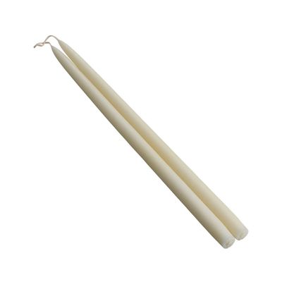 18″ Ivory Taper Candle Set | Candles | Simon Pearce