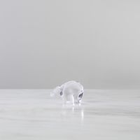 Small Glass Polar Bear| Handmade Decor | Simon Pearce
