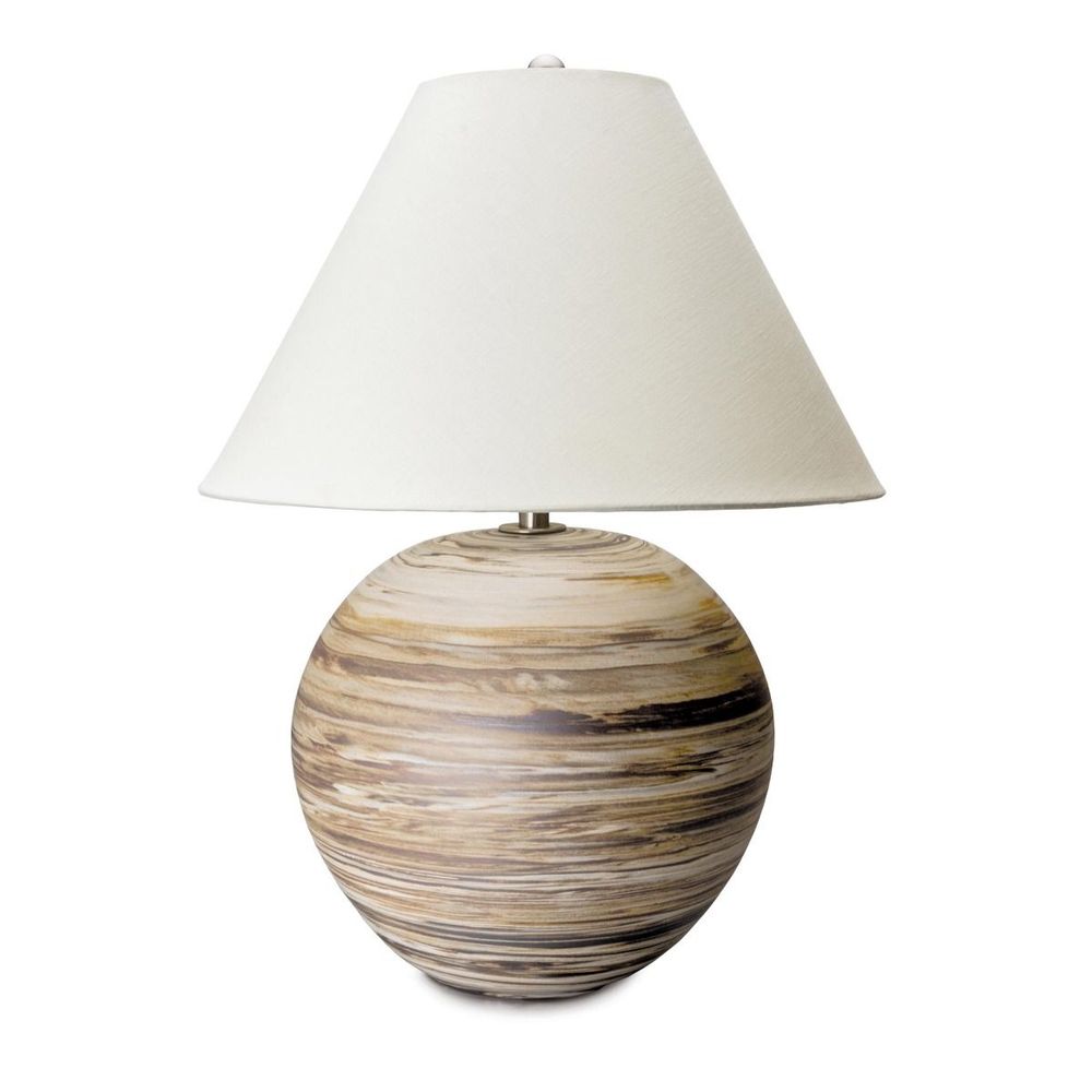 Beachstone Round Lamp | Pottery Lamp | Simon Pearce