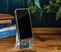 Woodbury Phone Holder | Handmade Glass | Simon Pearce