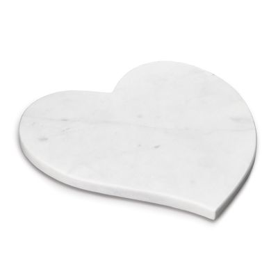 White Marble Heart Board | Serving Boards | Simon Pearce