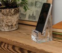 Woodbury Phone Holder | Handmade Glass | Simon Pearce