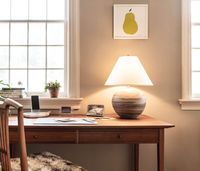 Beachstone Round Lamp | Pottery Lamp | Simon Pearce