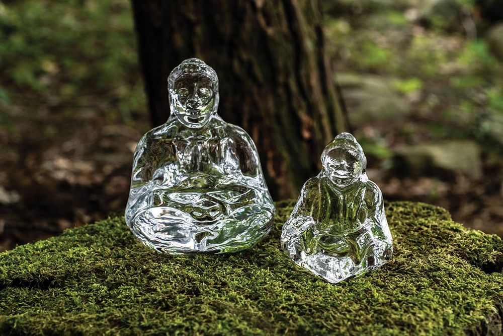 Medium Glass Buddha | Handmade Home Decor | Simon Pearce