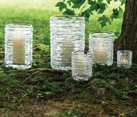 XL Echo Lake Hurricane | Glass Candleholder | Simon Pearce