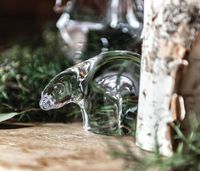 Small Glass Polar Bear| Handmade Decor | Simon Pearce