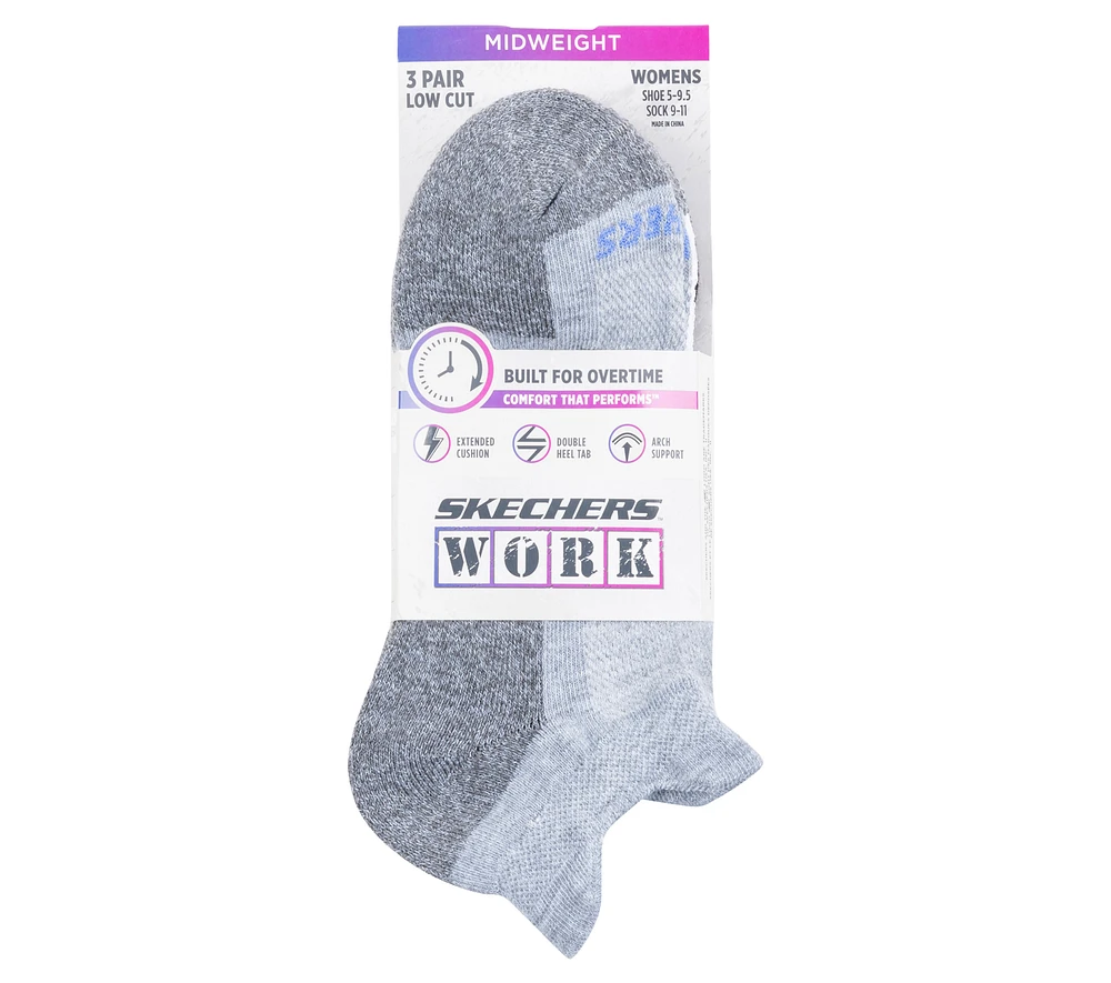 Work: Lowcut Heel Tab Socks - 3 Pack