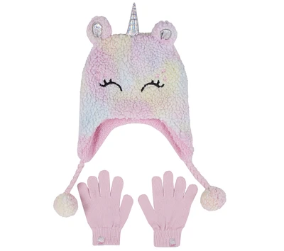 Sherpa Unicorn Hat and Glove Set