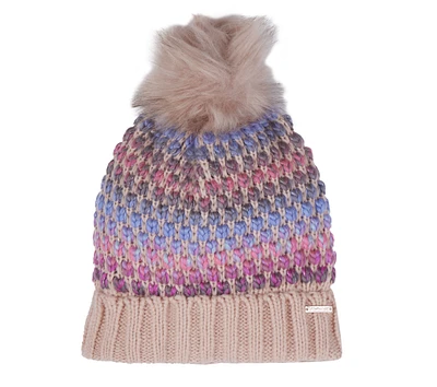 Slub Knit Pink Beanie