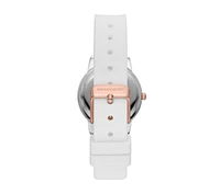 Scalloped Bezel White Watch