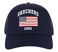 Skechers Accessories USA Flag Trucker Hat