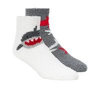 Shark Cozy Crew Socks - 2 Pack