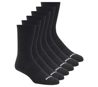 6 Pack Large Core Crew Socks