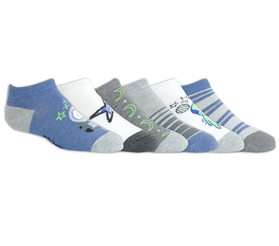 6 Pack Kids' Space Low Cut Socks