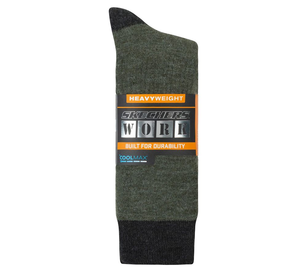 Wool Blend Work Crew Socks - 3 Pack