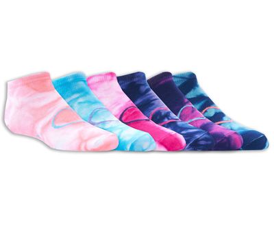 6 Pack Low Cut Tie-Dye Socks