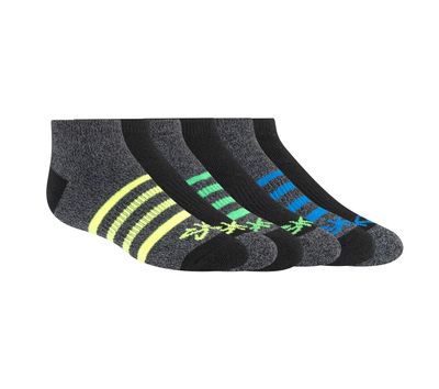 6 Pack Low Cut Marled Stripe Socks