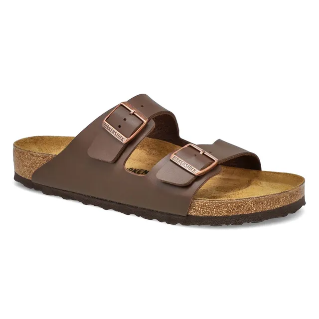 Mens Arizona Birko-Flor 2 Strap Sandal - Brown