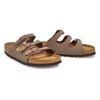 Womens Florida Birkibuc 3-Strap Sandal - Mocha