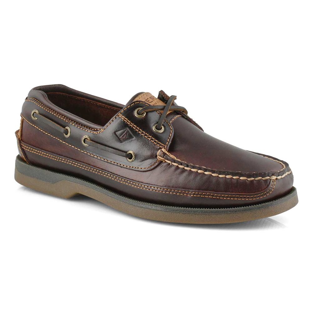 Mens Mako 2-Eye Boat Shoe - Amaretto