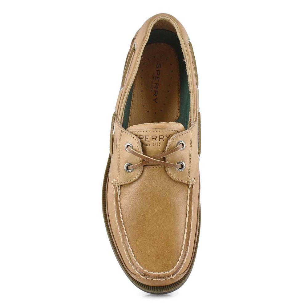 Mens Mako 2-Eye Boat Shoe - Oak