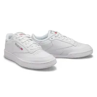 Mens Club C 85 Lace Up Sneaker - White/Grey