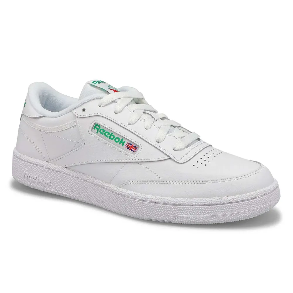 Mens Club C 85 Lace Up Sneaker - White/Green