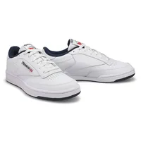 Mens Club C 85 Lace Up Sneaker - White/Navy