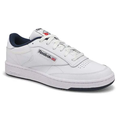 Mens Club C 85 Lace Up Sneaker - White/Navy