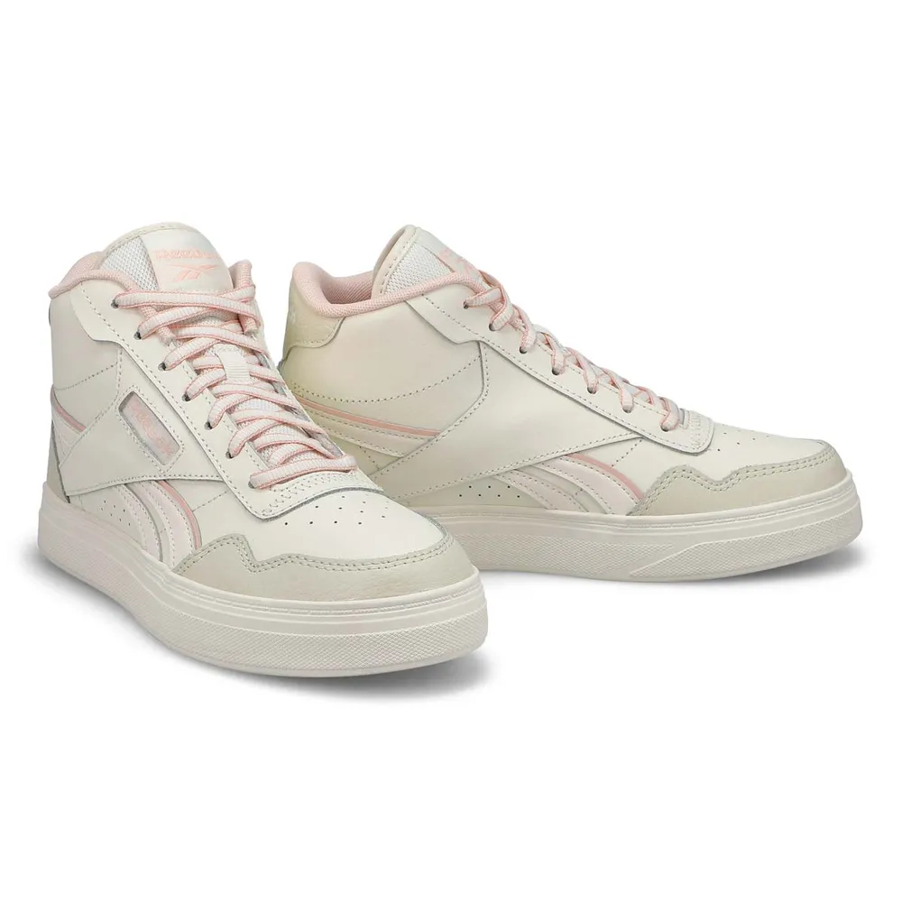 Womens Court Advance Hi Platform Sneaker - Chalk