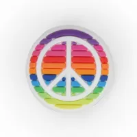 Jibbitz Accessories Rainbow Peace Sign