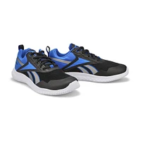 Kids Rush Runner 5 Lace Up Sneaker - Black/Blue/Pewter