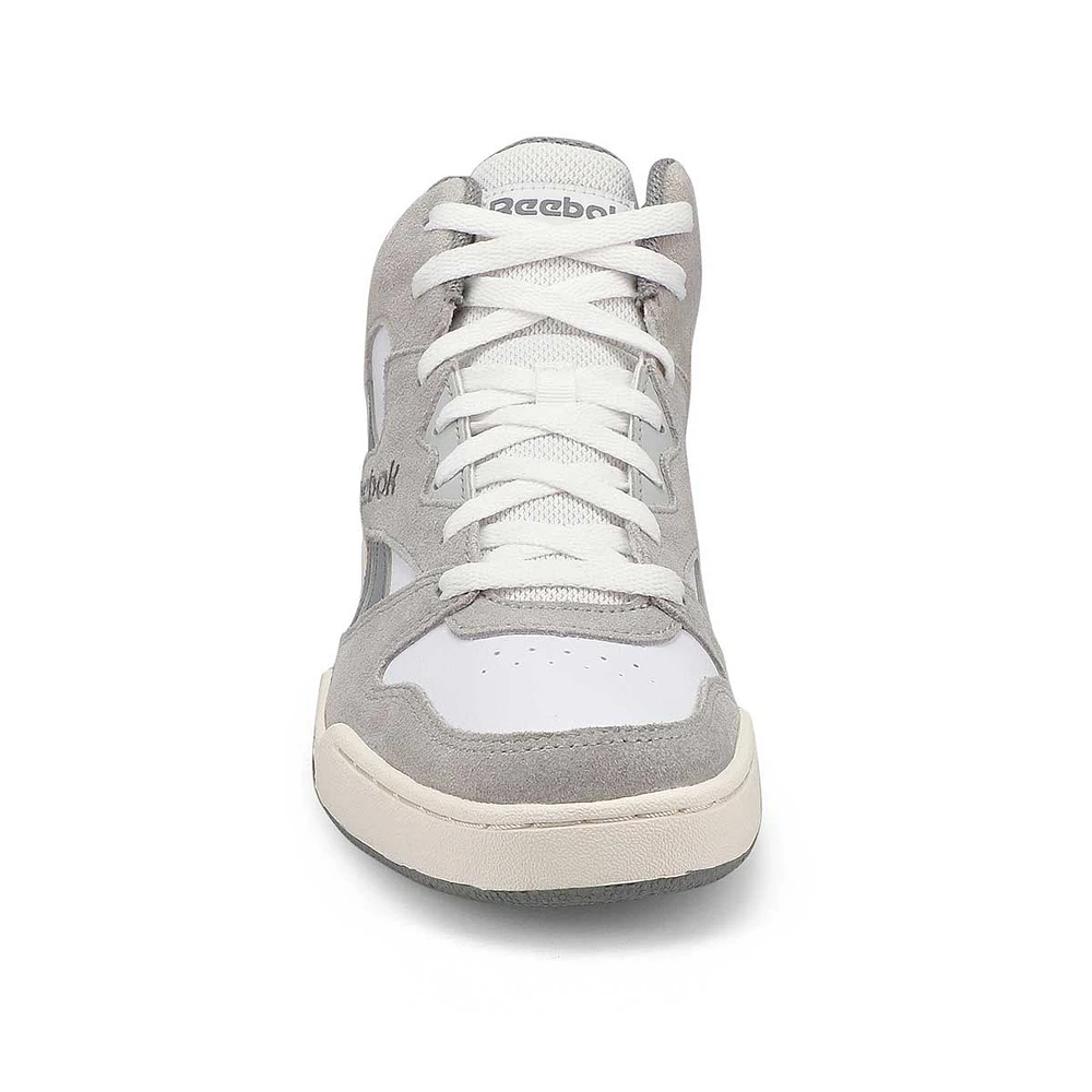 Mens Royal BB4500 H12 Hi Top Sneaker - White/Grey