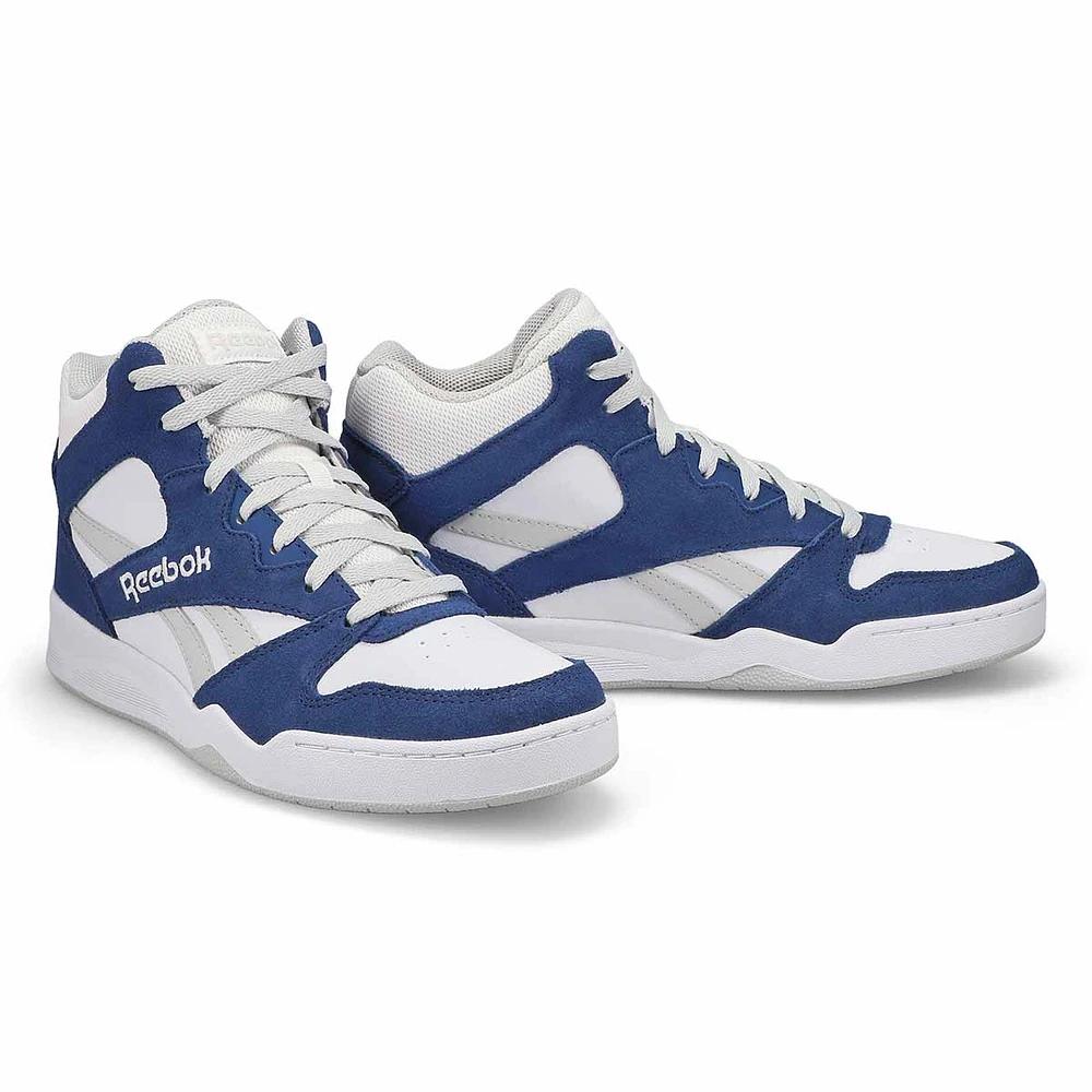 Mens Royal BB4500 H12 Hi Top Sneaker - White/Blue