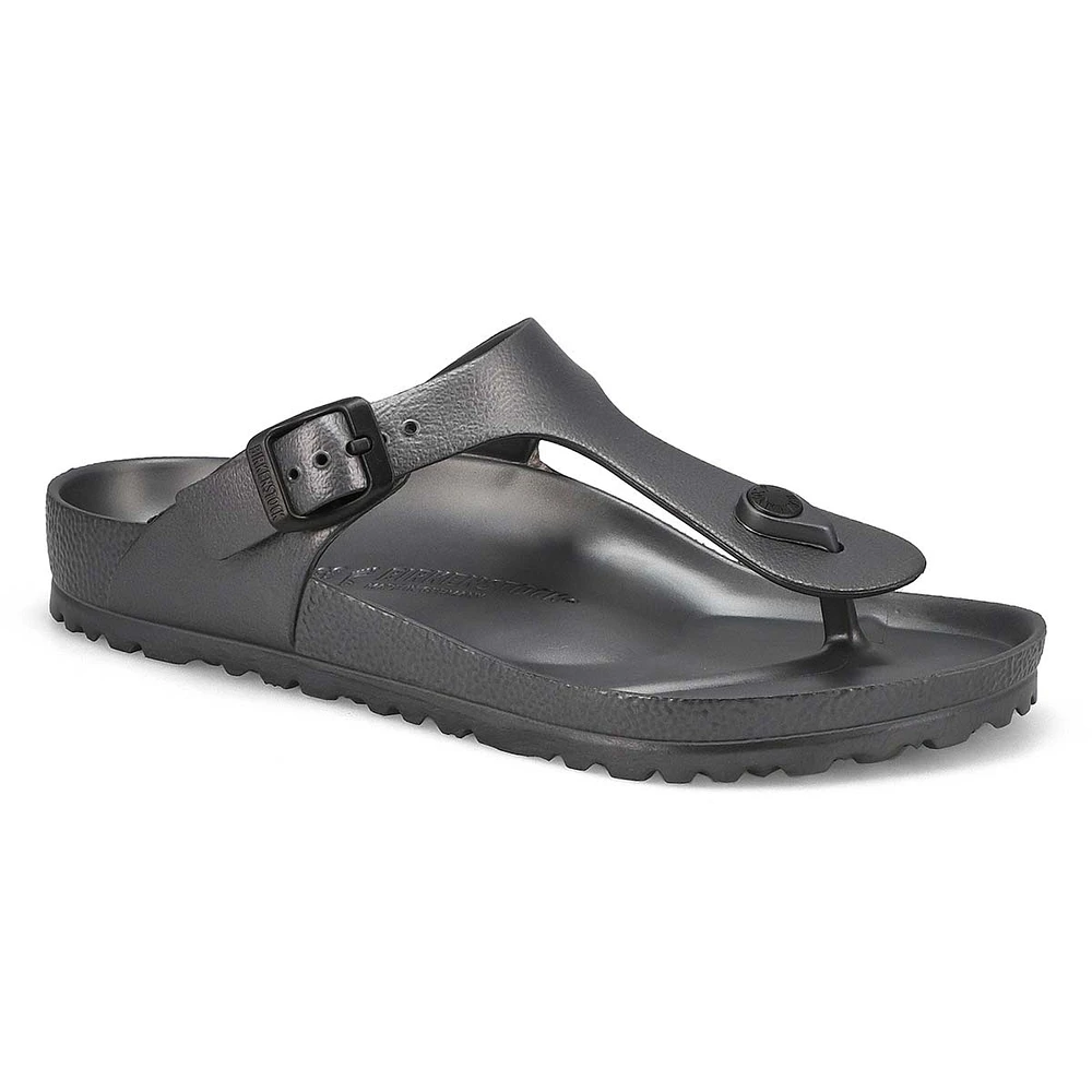 Womens Gizeh EVA Thong Sandal - Metallic Anthracite