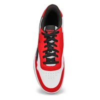 Mens BB 1000 Lace Up Sneaker - White/Vector Red/Black