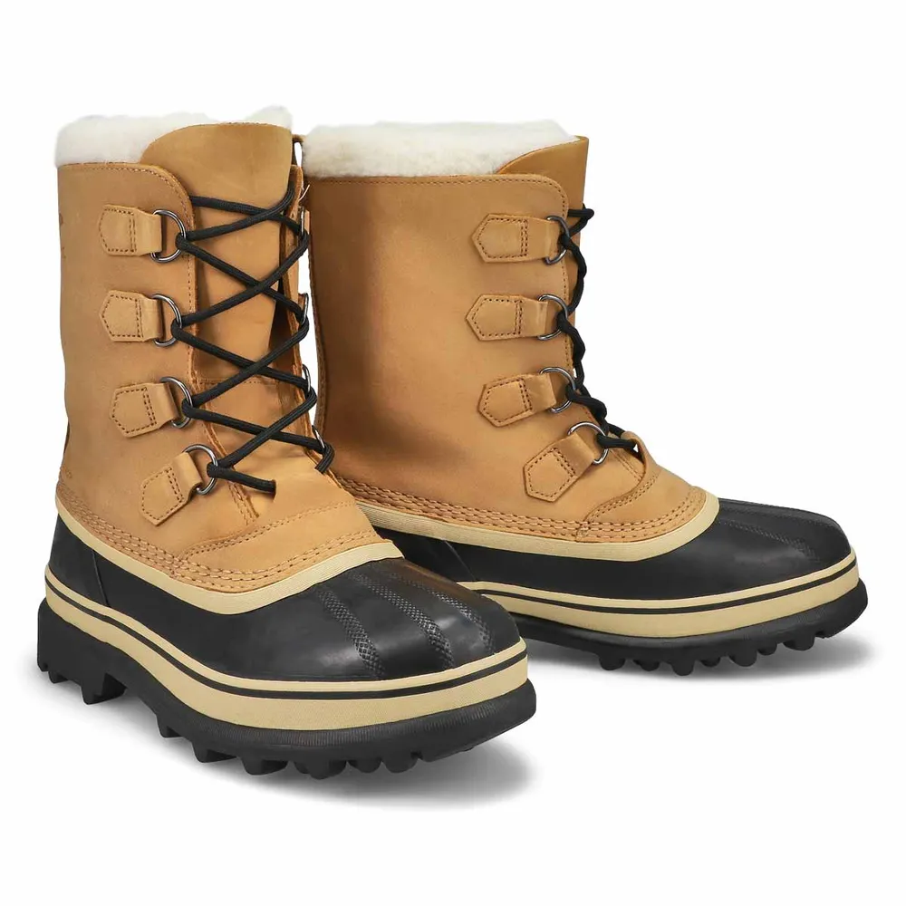 Mens Caribou Waterproof Winter Boot - Tan