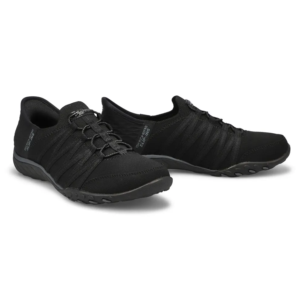 Womens Breathe Easy Slip-Ins Sneaker - Black