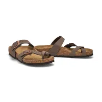 Girls Mayari Birko-Flor Toe Sleeve Sandal - Mocha