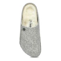 Womens Zermatt Shearling Narrow Slipper - Light Grey