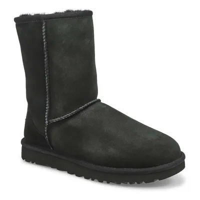 Womens CLASSIC SHORT II Sheepskin Boot - Black
