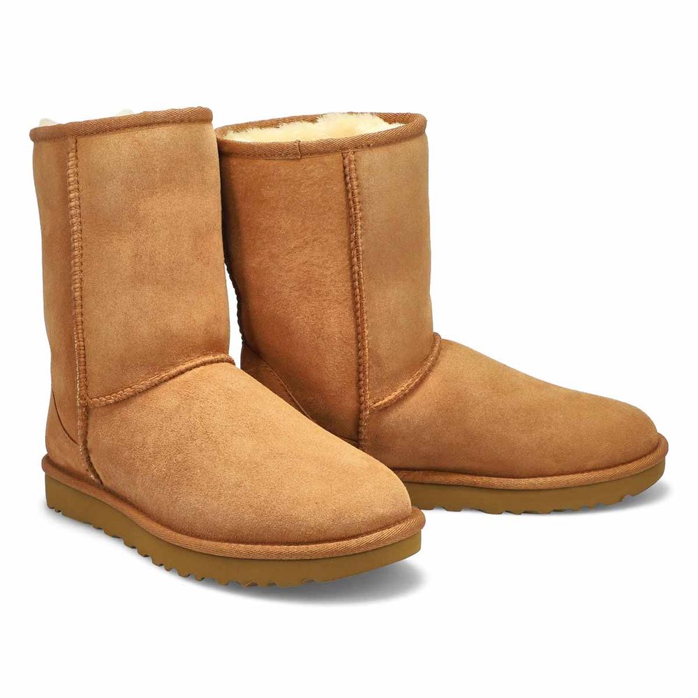 Womens Classic Short II Sheepskin Boot - Chestnut