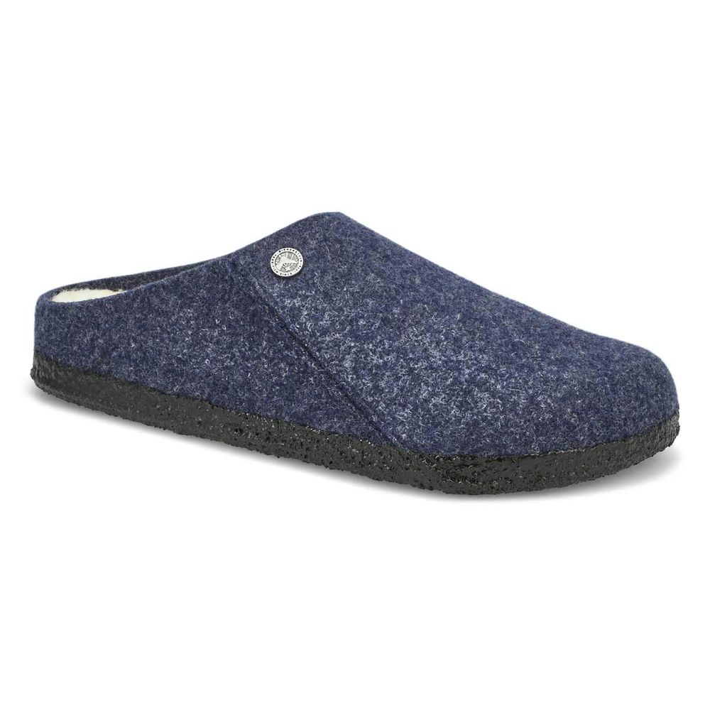 Mens Zermett Shearling Slipper - Dark Blue