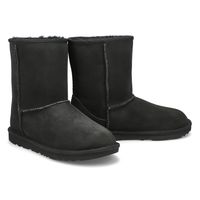 Girls Classic II Sheepskin Boot - Black